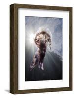 Mauve Stinger Jellyfish (Pelagia Noctiluca), Cap De Creus, Costa Brava, Spain-Reinhard Dirscherl-Framed Photographic Print