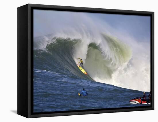 Mavericks Surf Competition 2010, Half Moon Bay, California, Usa-Rebecca Jackrel-Framed Stretched Canvas