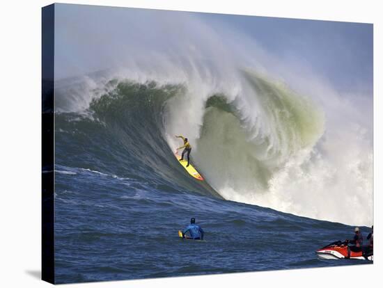 Mavericks Surf Competition 2010, Half Moon Bay, California, Usa-Rebecca Jackrel-Stretched Canvas