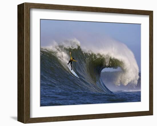 Mavericks Surf Competition 2010, Half Moon Bay, California, Usa-Rebecca Jackrel-Framed Photographic Print