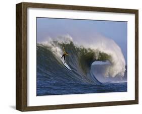 Mavericks Surf Competition 2010, Half Moon Bay, California, Usa-Rebecca Jackrel-Framed Photographic Print