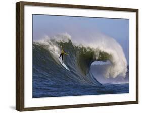 Mavericks Surf Competition 2010, Half Moon Bay, California, Usa-Rebecca Jackrel-Framed Photographic Print