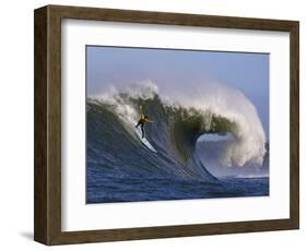 Mavericks Surf Competition 2010, Half Moon Bay, California, Usa-Rebecca Jackrel-Framed Photographic Print