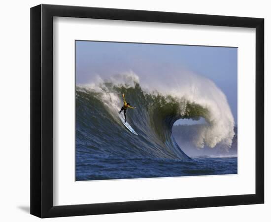 Mavericks Surf Competition 2010, Half Moon Bay, California, Usa-Rebecca Jackrel-Framed Photographic Print