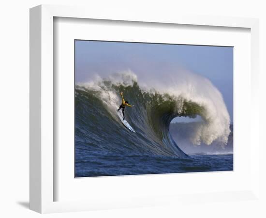 Mavericks Surf Competition 2010, Half Moon Bay, California, Usa-Rebecca Jackrel-Framed Photographic Print