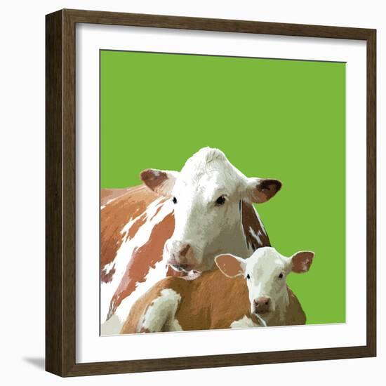 Mavis and Molly-Linda Wood-Framed Giclee Print