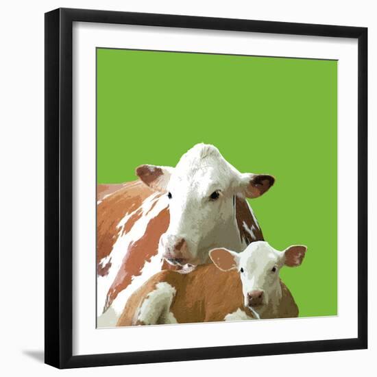 Mavis and Molly-Linda Wood-Framed Giclee Print