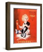 Mavis Talc Cats Talcum Powder, USA, 1920-null-Framed Giclee Print