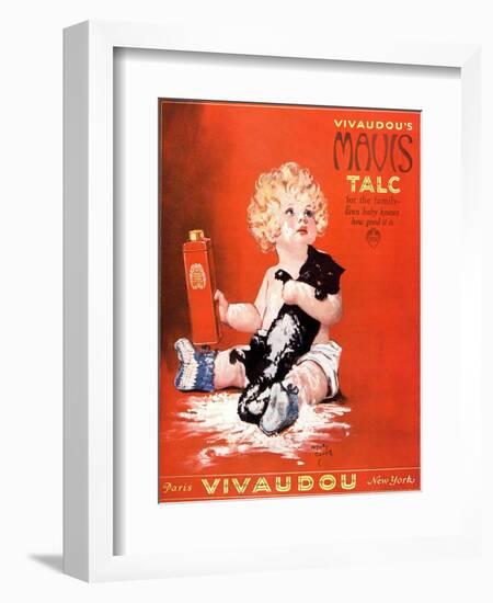 Mavis Talc Cats Talcum Powder, USA, 1920-null-Framed Giclee Print