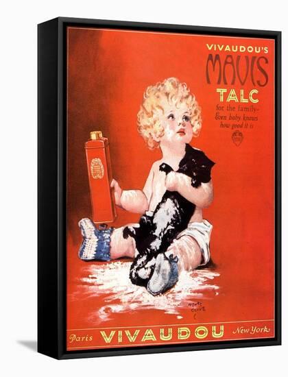 Mavis Talc Cats Talcum Powder, USA, 1920-null-Framed Stretched Canvas