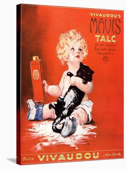 Mavis Talc Cats Talcum Powder, USA, 1920-null-Stretched Canvas