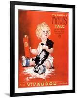 Mavis Talc Cats Talcum Powder, USA, 1920-null-Framed Giclee Print