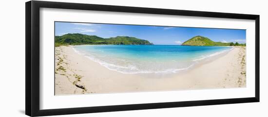 Mawun Beach, South Lombok, a Panorama Showing the Whole Half Moon Bay, Indonesia, Southeast Asia-Matthew Williams-Ellis-Framed Photographic Print