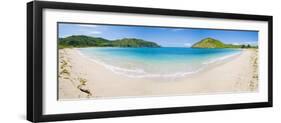 Mawun Beach, South Lombok, a Panorama Showing the Whole Half Moon Bay, Indonesia, Southeast Asia-Matthew Williams-Ellis-Framed Photographic Print