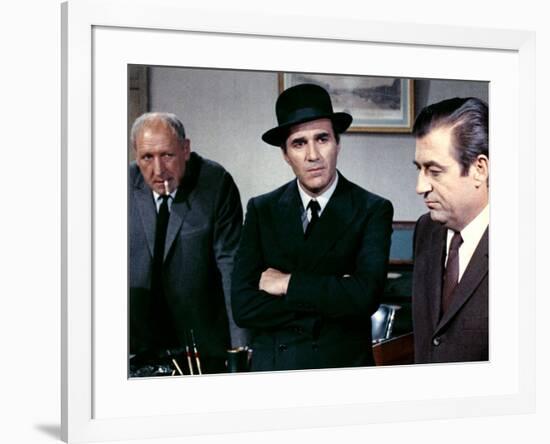 Max and les Ferrailleurs by Claude Sautet with Georges Wilson, Michel Piccoli and Francois Perier, -null-Framed Photo