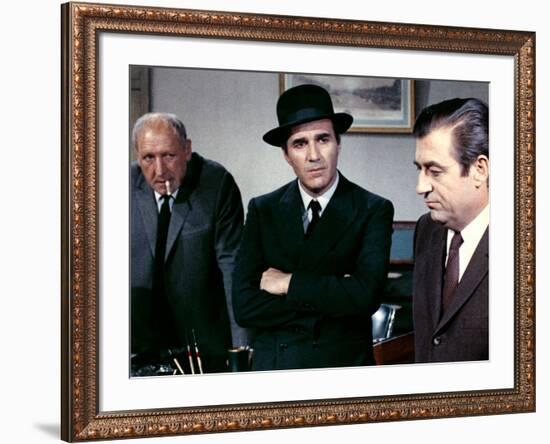 Max and les Ferrailleurs by Claude Sautet with Georges Wilson, Michel Piccoli and Francois Perier, -null-Framed Photo