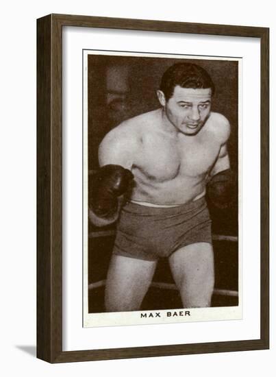 Max Baer, American Boxer, 1938-null-Framed Giclee Print