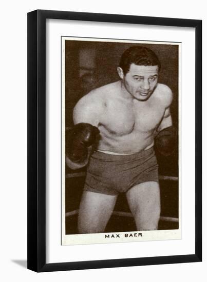 Max Baer, American Boxer, 1938-null-Framed Giclee Print