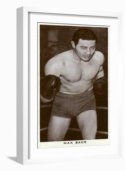Max Baer, American Boxer, 1938-null-Framed Giclee Print