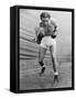 Max Baer, Former World Heavyweight Champion at His Training Camp in Speculator, Ny-null-Framed Stretched Canvas