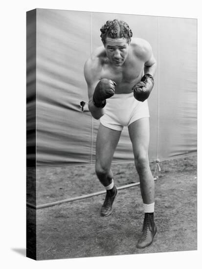 Max Baer, Former World Heavyweight Champion at His Training Camp in Speculator, Ny-null-Stretched Canvas