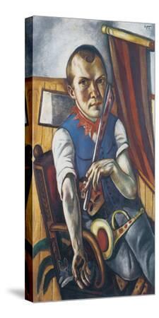 Self-Portrait Dressed as a Clown' Stretched Canvas - Max Beckmann | AllPosters.com