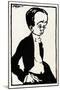 Max Beerbohm caricature by-Joseph Simpson-Mounted Giclee Print