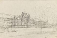 Palais de l'Industrie : façade principale : élévation-Max Berthelin-Stretched Canvas