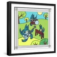 Max Cat Band 1-Denny Driver-Framed Giclee Print