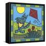 Max Cat Kite 1-Denny Driver-Framed Stretched Canvas