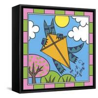 Max Cat Kite 2-Denny Driver-Framed Stretched Canvas