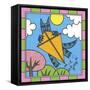 Max Cat Kite 2-Denny Driver-Framed Stretched Canvas