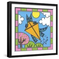 Max Cat Kite 2-Denny Driver-Framed Giclee Print