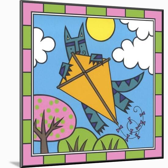 Max Cat Kite 2-Denny Driver-Mounted Giclee Print