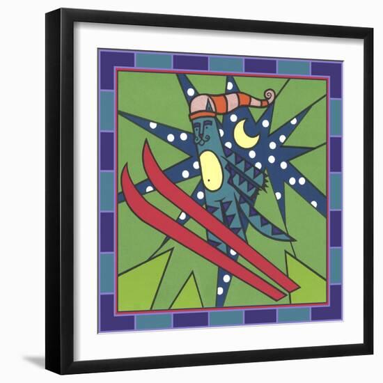 Max Cat Skiing 1-Denny Driver-Framed Premium Giclee Print