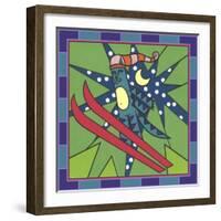 Max Cat Skiing 1-Denny Driver-Framed Giclee Print