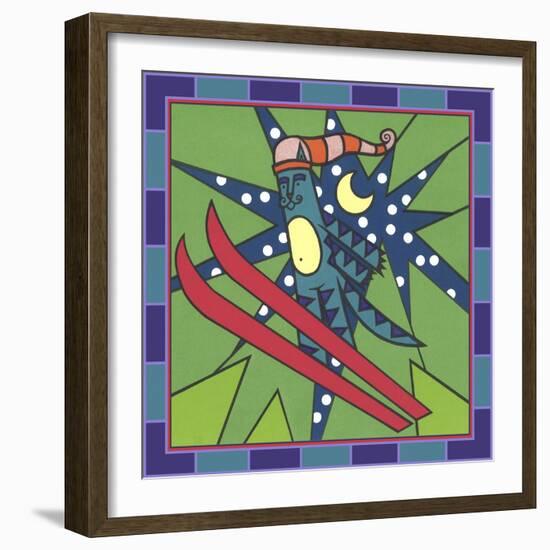 Max Cat Skiing 1-Denny Driver-Framed Giclee Print