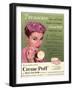 Max Factor, Creme Puff Foundation Powder Make-Up, UK, 1950-null-Framed Giclee Print