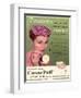 Max Factor, Creme Puff Foundation Powder Make-Up, UK, 1950-null-Framed Giclee Print