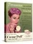 Max Factor, Creme Puff Foundation Powder Make-Up, UK, 1950-null-Stretched Canvas