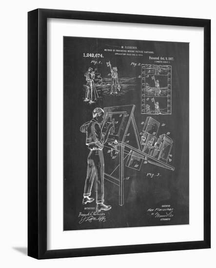 Max Fleischer Patent-null-Framed Art Print