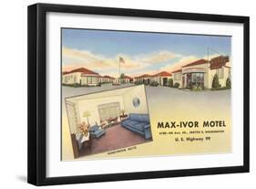 Max-Ivor Motel, Seattle, Washington-null-Framed Art Print