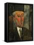 Max Jacob, writer and art critic (1916).-Amedeo Modigliani-Framed Stretched Canvas