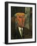 Max Jacob, writer and art critic (1916).-Amedeo Modigliani-Framed Giclee Print