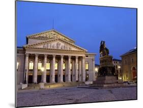 Max-Joseph-Platz at Night, Munich, Germany-Gary Cook-Mounted Premium Photographic Print