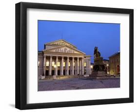 Max-Joseph-Platz at Night, Munich, Germany-Gary Cook-Framed Photographic Print