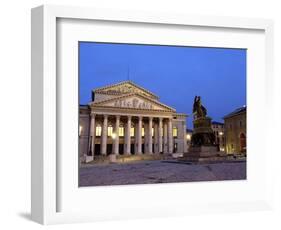 Max-Joseph-Platz at Night, Munich, Germany-Gary Cook-Framed Photographic Print