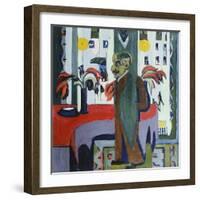 Max Liebermann in His Studio; Max Liebermann in Seinem Atelier, 1926-Ernst Ludwig Kirchner-Framed Giclee Print