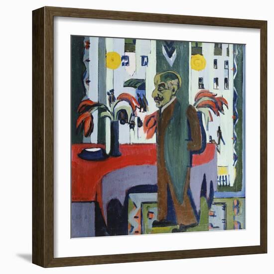 Max Liebermann in his Studio-Ernst Ludwig Kirchner-Framed Giclee Print