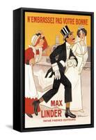 Max Linder Movie Poster-null-Framed Stretched Canvas